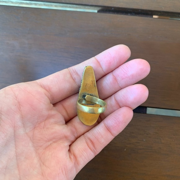 Statement boho turquoise ring - Picture 2 of 3